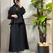 Desenli Siyah Etekli Takım (1)