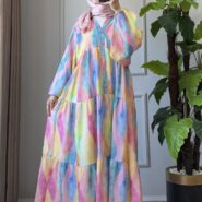 Efuli Renkli Elbise (1)