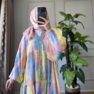 Efuli Renkli Elbise (4)