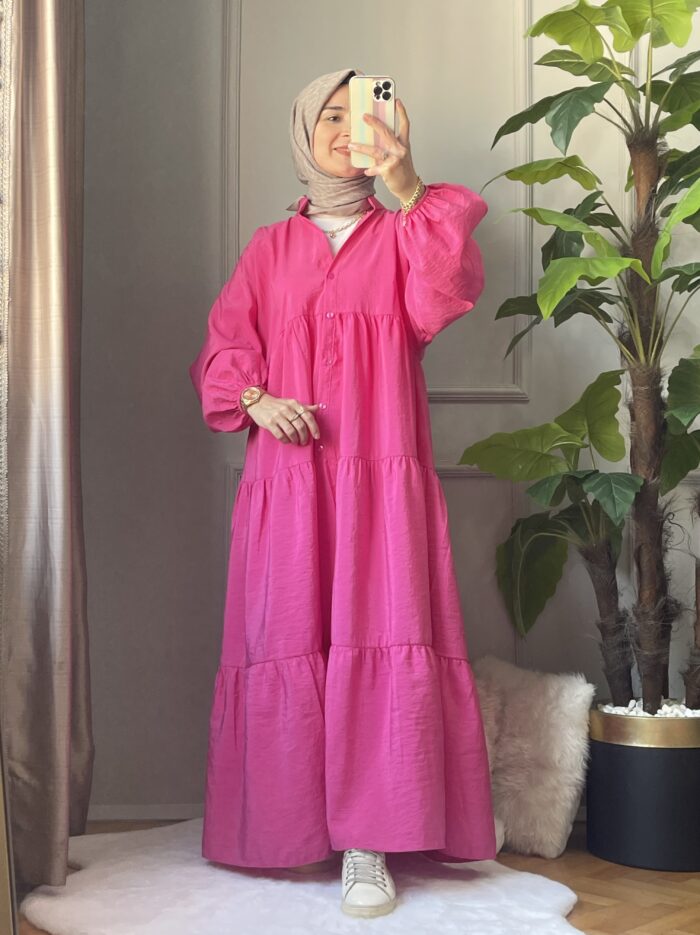 Fuşya Sandy Elbise (1)