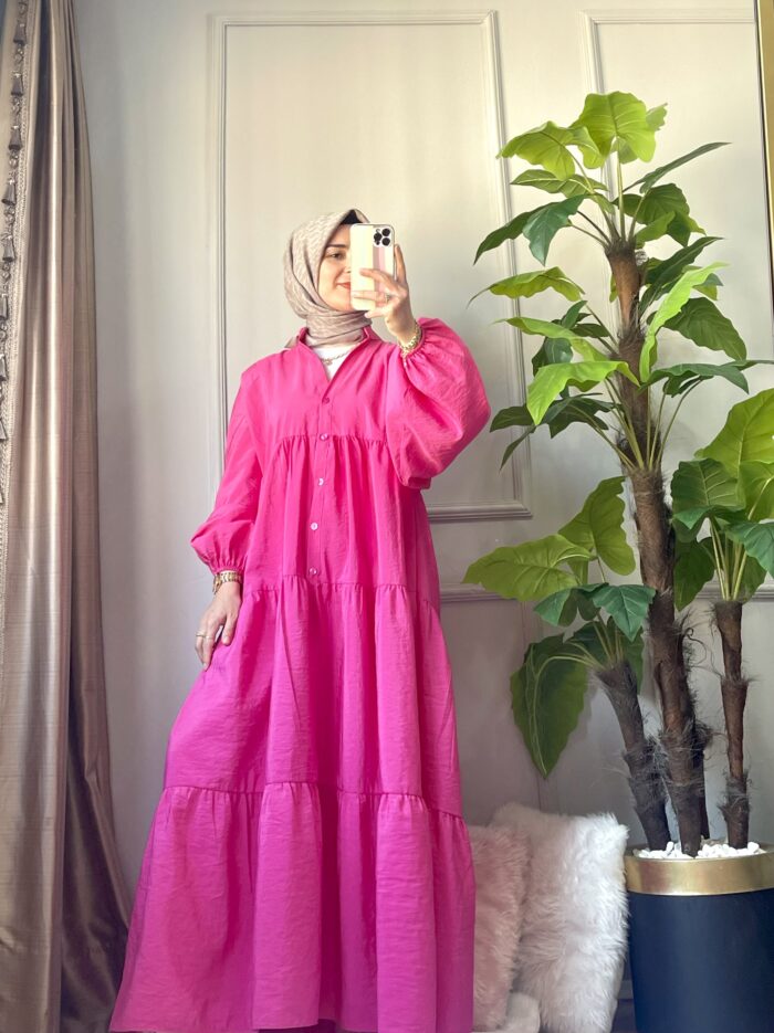 Fuşya Sandy Elbise (3)