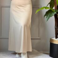 Jesika Tam Boy Saten Etek - Krem