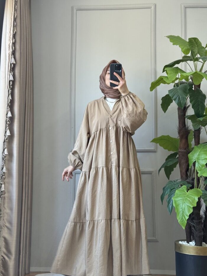 Stella Elbise - Bej (2) Stella Elbise - Bej (2)