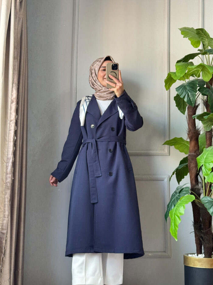 Astarlı Fularlı Trençkot (6) Astarlı Fularlı Trençkot (6)